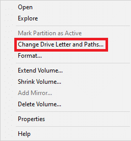 klik kanan pada drive eksternal dan pilih Change Drive Letter and Paths. 10 Cara Memperbaiki 0x80070015 Bitlocker Kesalahan Perangkat Tidak Siap