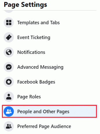 Pessoas e outras páginas | Como remover seguidores no Facebook