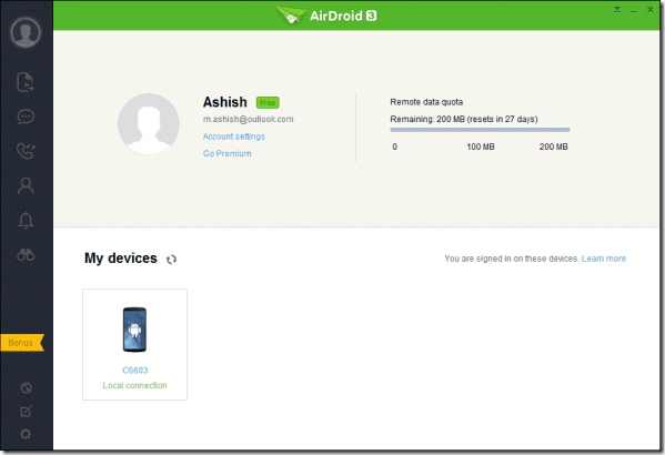 Airdroid PC Mac