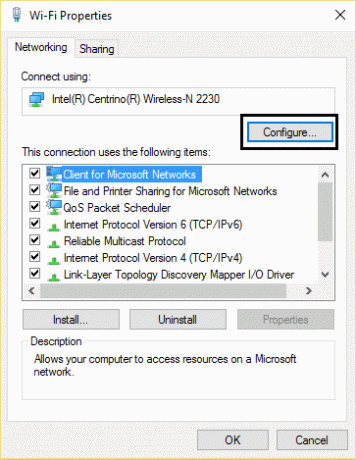 configurați rețeaua fără fir | WiFi continuă să se deconecteze în Windows 10