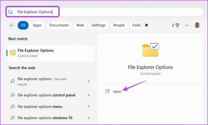 Επιλογές Εξερεύνηση αρχείων στην Αναζήτηση των Windows