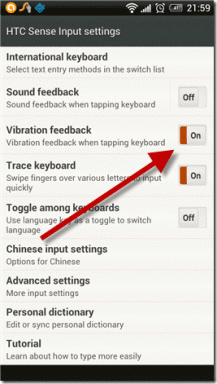 3 maneiras de melhorar o teclado HTC Sense