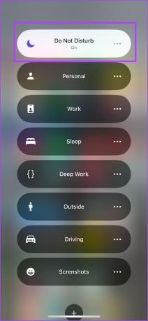 V iPhonu izberite Focus Mode