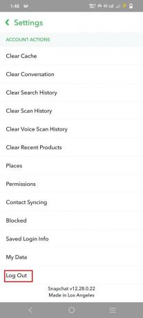 Sair | Snapchat Shazam não funciona