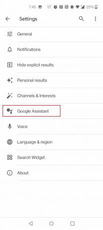 Dotaknite se Google Assistant