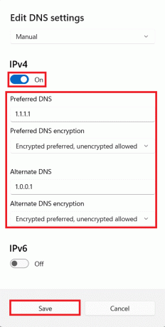 Setări personalizate pentru server DNS