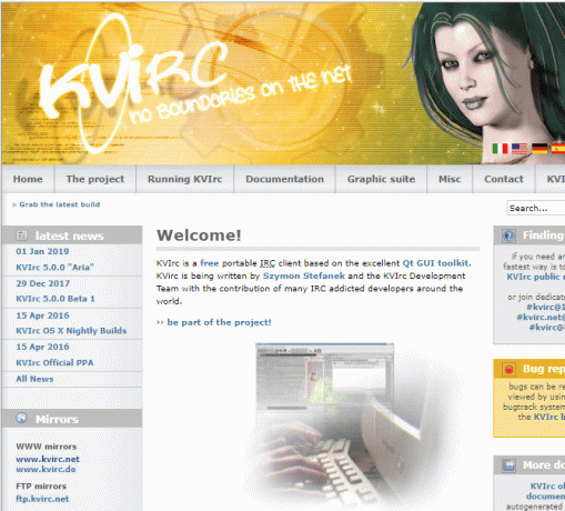 Sito ufficiale di KVIrc. I migliori client IRC per Windows