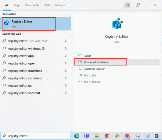 odprite urejevalnik registra kot skrbnik. Popravite kodo napake trgovine Windows 0x80073CF3