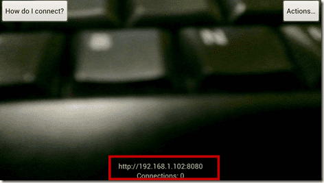 Ip webbkamera Android 3