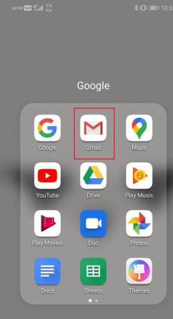 Öppna Gmail-appen på din smartphone