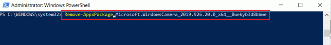 Comando do Windows PowerShell para remover o aplicativo de câmera do Windows. Corrigir o erro 0xa00f4244 sem câmeras anexadas