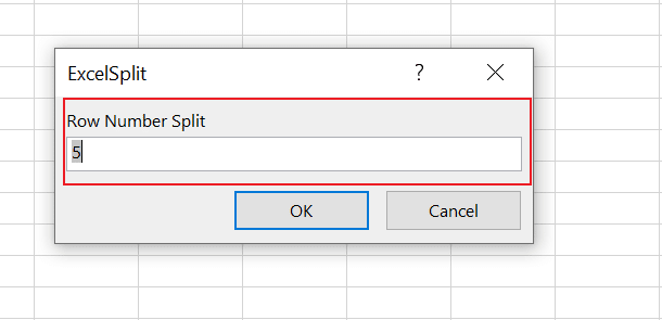 Especifique o número de linhas que serão exibidas em cada planilha | como dividir planilha do Excel em várias planilhas sem VBA