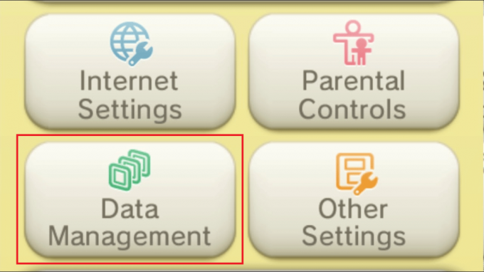 डेटा प्रबंधन का चयन करें | पोकेमॉन अल्ट्रा मून सेव को कैसे हटाएं