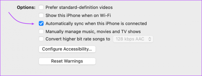Provjerite Automatsku sinkronizaciju za iPhone i Mac