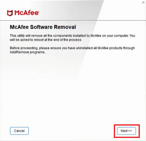 Кнопка «Далі». Як видалити McAfee LiveSafe у Windows 10