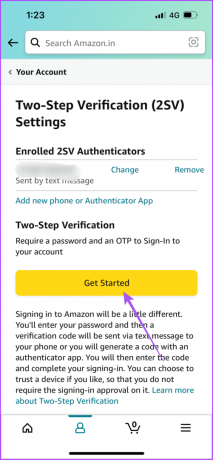 Erste Schritte mit der Amazon-App zur Bestätigung in zwei Schritten