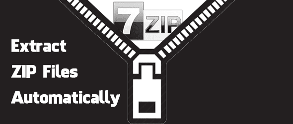 Udpak zip-filer automatisk kopier