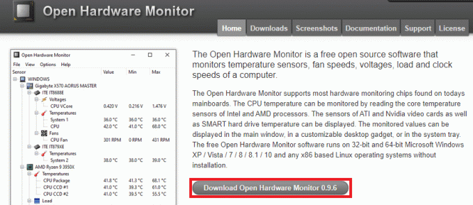 Åpne Hardware Monitor, klikk på lenken og last ned programvaren. Hvordan teste strømforsyningen