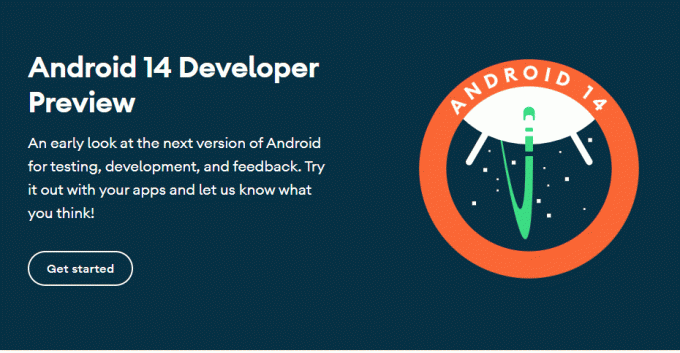 Modo de visualização do desenvolvedor do Android 14