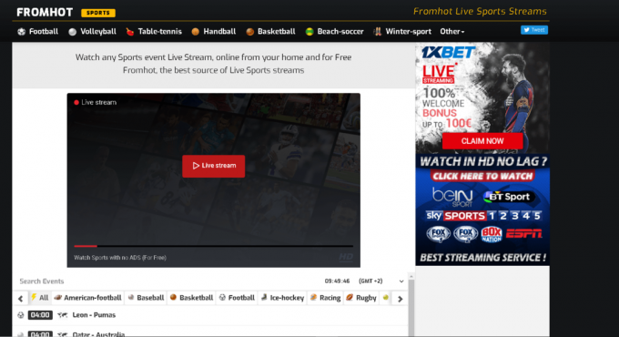 ФромХот | Најбољи бесплатни сајтови за стриминг спорта