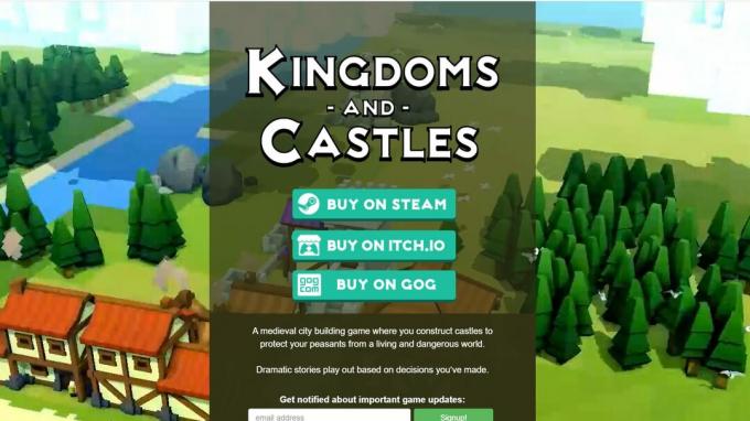 Kingdoms and Castles virallinen verkkosivusto