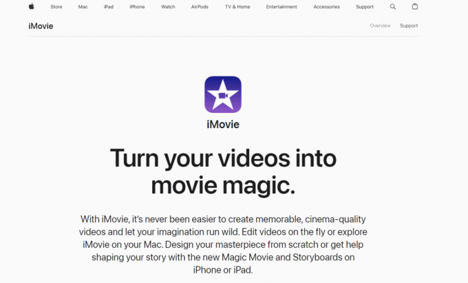 iMovie | best betaalde video-editor voor mac