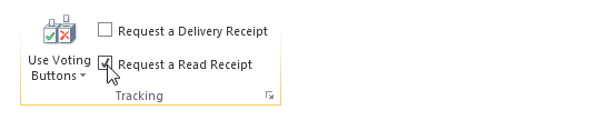 ใบตอบรับการอ่านของ Outlook