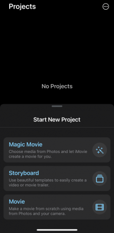 iMovie projekti