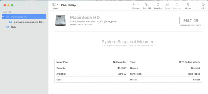 Klicka på Arkiv från toppmenyn i fönstret Diskverktyg | Hur man lösenordsskyddar en mapp i Mac