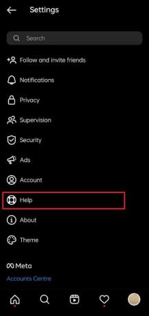 ヘルプをタップ | Instagramに問題を報告する方法
