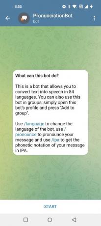 Aussprache bot | nützliche Telegram-Bots
