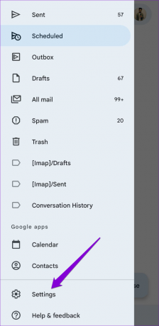 Impostazioni dell'app Gmail su Android