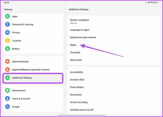 8. Cambia stilo Tocca due volte Impostazioni Immagine 1