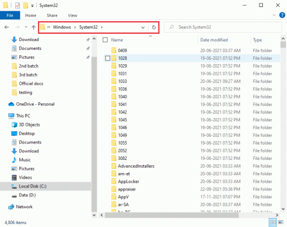 Tryk på Windows- og E-tasterne sammen for at åbne File Explorer og navigere til stien. Sådan rettes StartupCheckLibrary.dll Manglende fejl