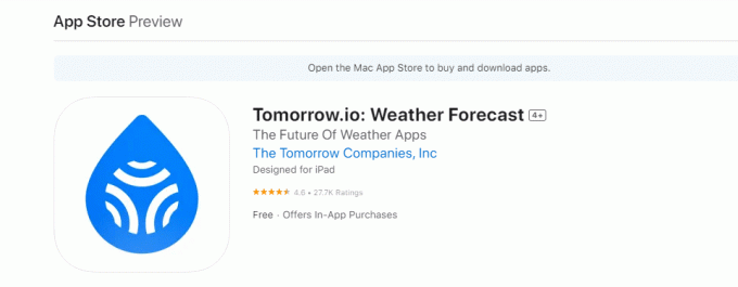 Tomorrow.io: Prognoza meteo. 22 de cele mai bune aplicații meteo pentru Apple Carplay