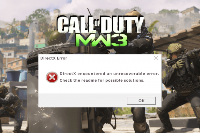 Modern Warfare 3에서 DirectX에 복구할 수 없는 오류가 발생하는 문제 수정