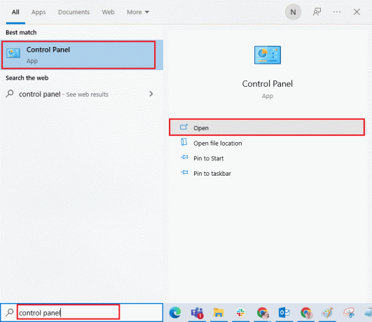 افتح لوحة التحكم. إصلاح AdbwinApi.dll مفقود خطأ في Windows 10