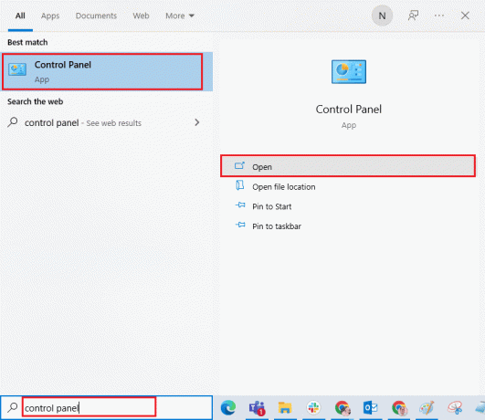 abra o Painel de Controle. Corrigir AdbwinApi.dll está faltando erro no Windows 10