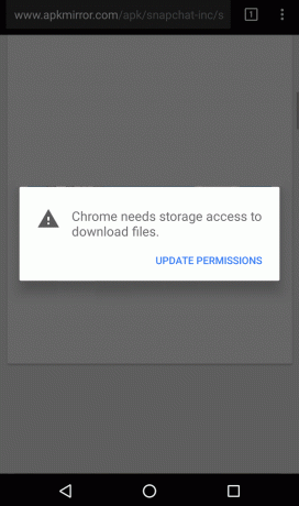 Korjaa Chrome Needs Storage Access -virhe Androidissa