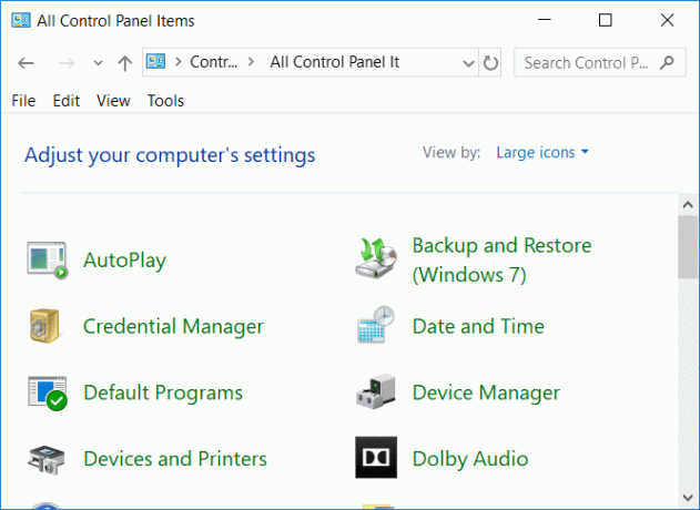 Masquer les éléments du Panneau de configuration dans Windows 10 à l'aide de l'Éditeur du Registre