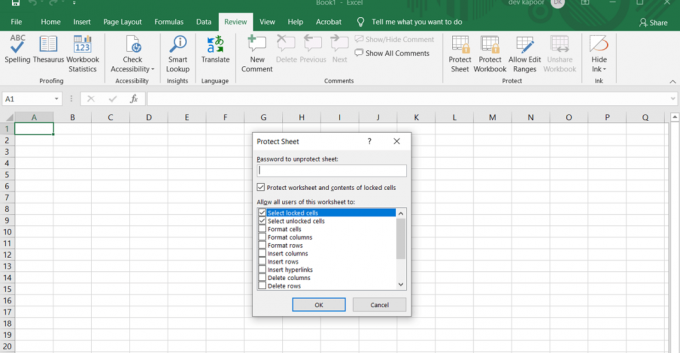 Solujen lukitseminen tai lukituksen avaaminen Excelissä