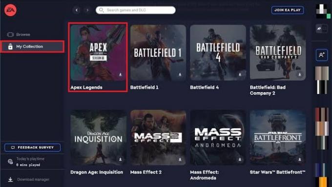 ea app le mie collezioni Apex Legend