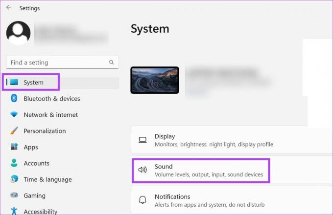 Otevřete Nastavení zvuku systému Windows