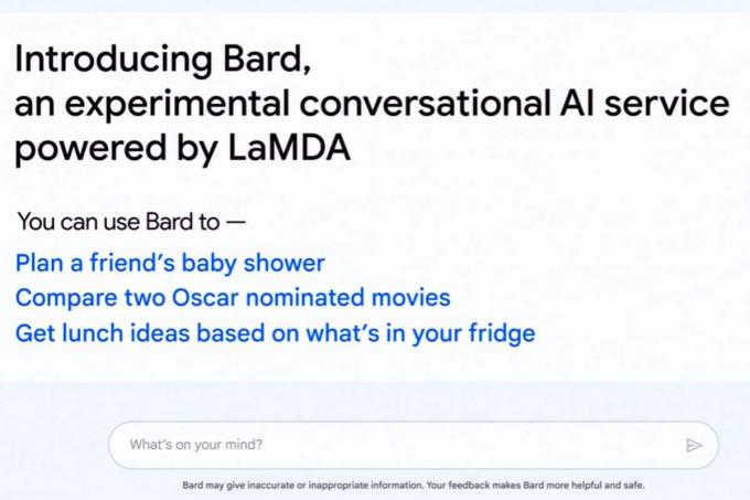 AI Chatbot Bard de la Google oferă un răspuns incorect în prima demonstrație.