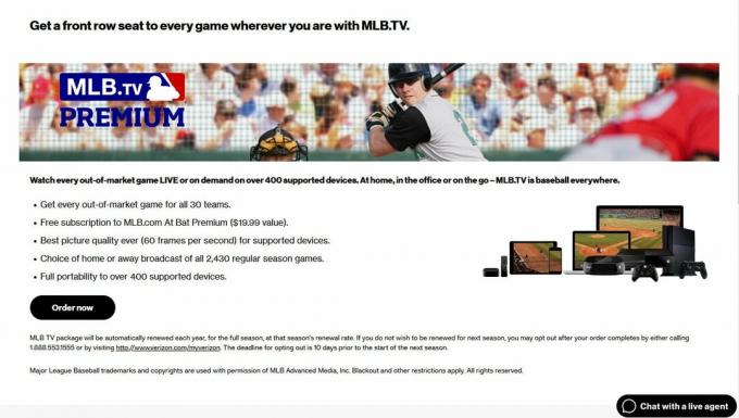 MLB.TV FiOS: ssä