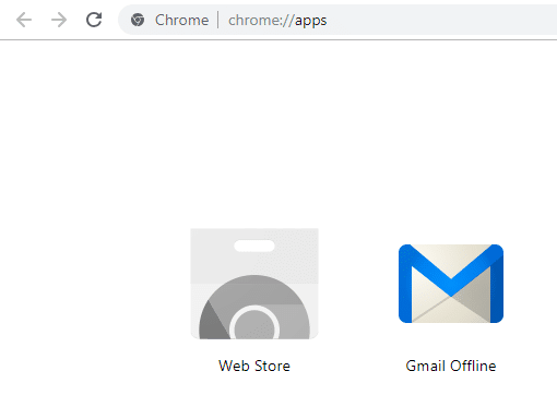 Otvorite novu karticu u pregledniku Chrome i kliknite ikonu Gmail Offline da biste je otvorili