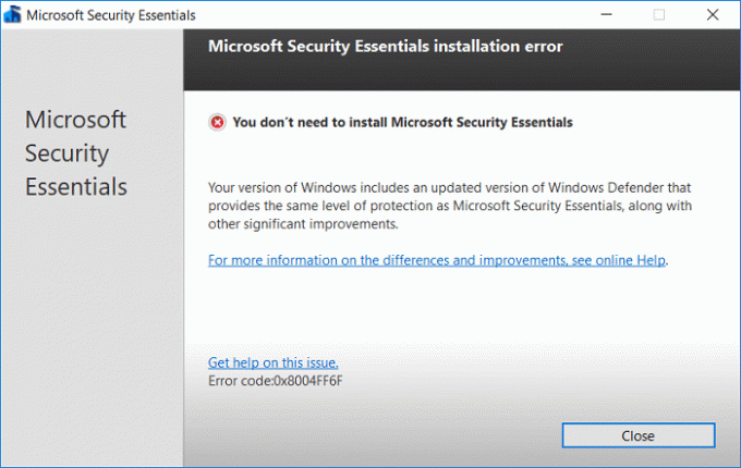 Jak odinstalovat Microsoft Security Essentials v systému Windows 10