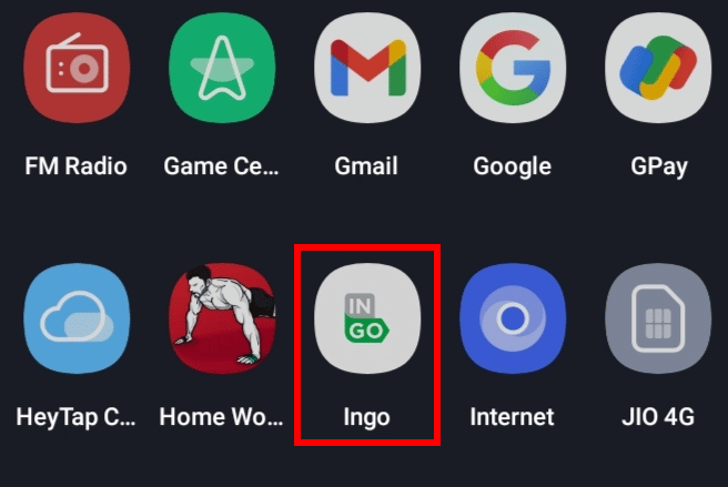 Apri l'app Ingo Money sul tuo dispositivo.