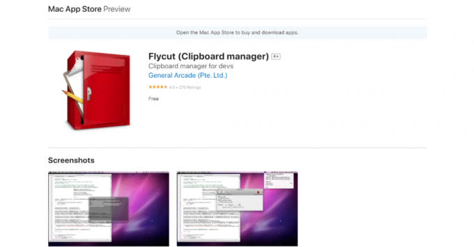 Flycut. Top 20 cele mai bune aplicații Mac Clipboard Manager 