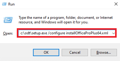Konfigurieren Sie installOfficeProPlus64
